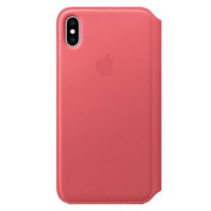 Leather Flip Cover for Apple iPhone XS Max Peony Pink Leather Flip Cover for Apple iPhone XS Max Peony Pink